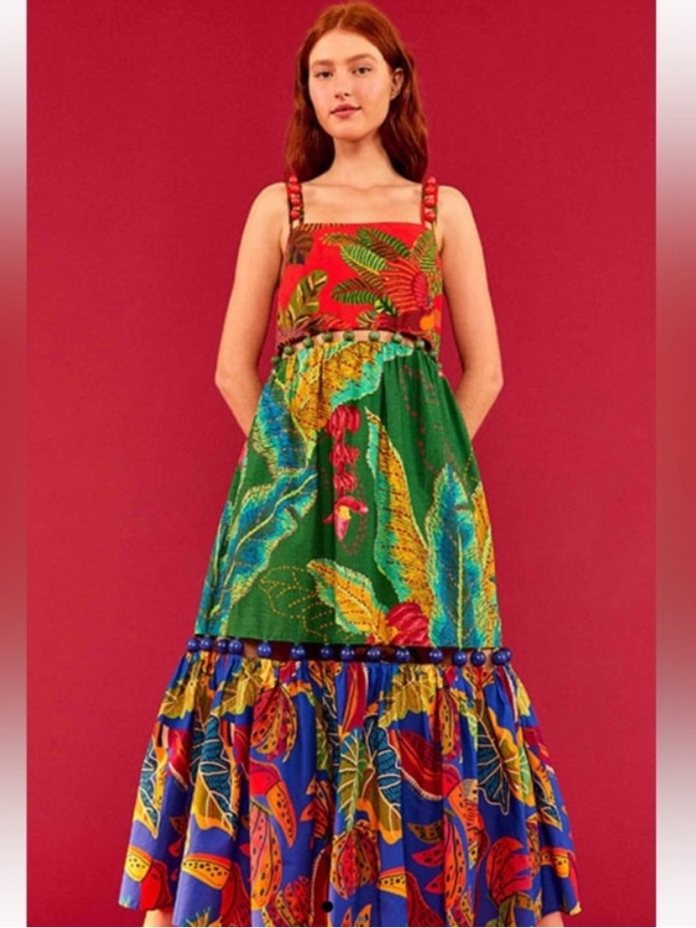 Farm Rio Mixed Prints Ball Maxi